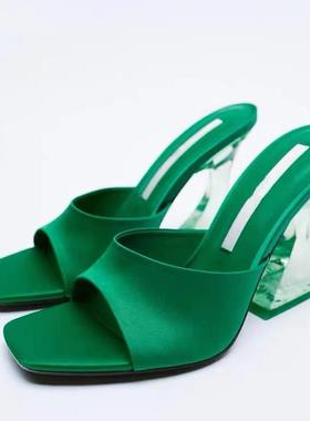 New Transparent High Heels Casual High Heels Sandals