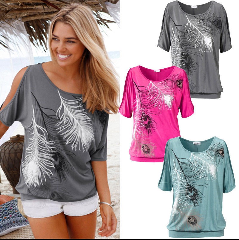 summer sexy t-shirt ladies loose blouse women tops T恤女2018