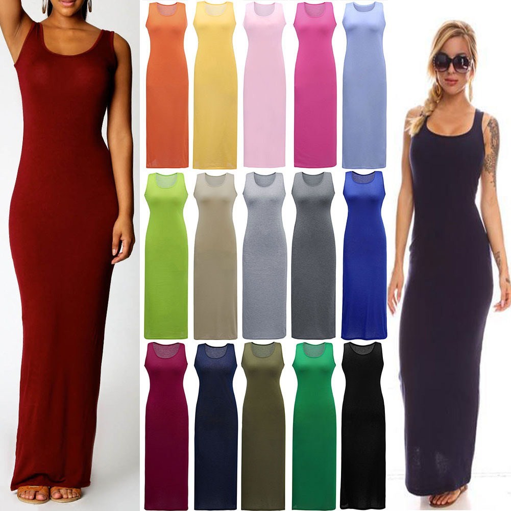 Women Summer Sexy Casual Boho Long Maxi Party Beach Dress