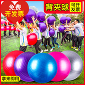背夹球团队游戏道具 室内趣味运动会创意瑜伽球 户外拓展训练器材