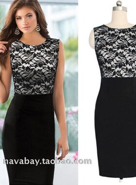 2017 summer women lace pencil dress ladies office dresses 女
