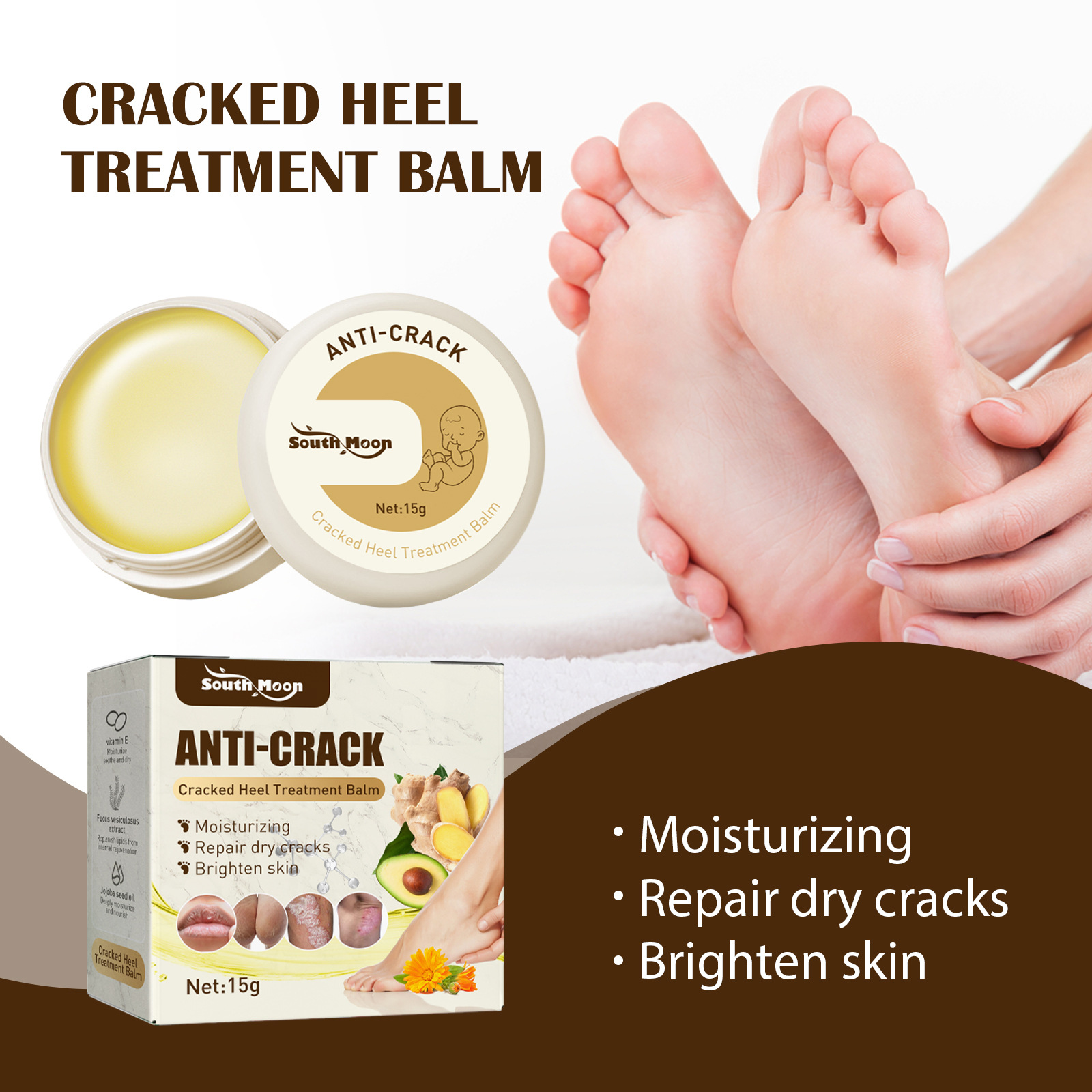 Herbal Anti Crack Foot Cream  Anti-Drying Crack Feet Cream