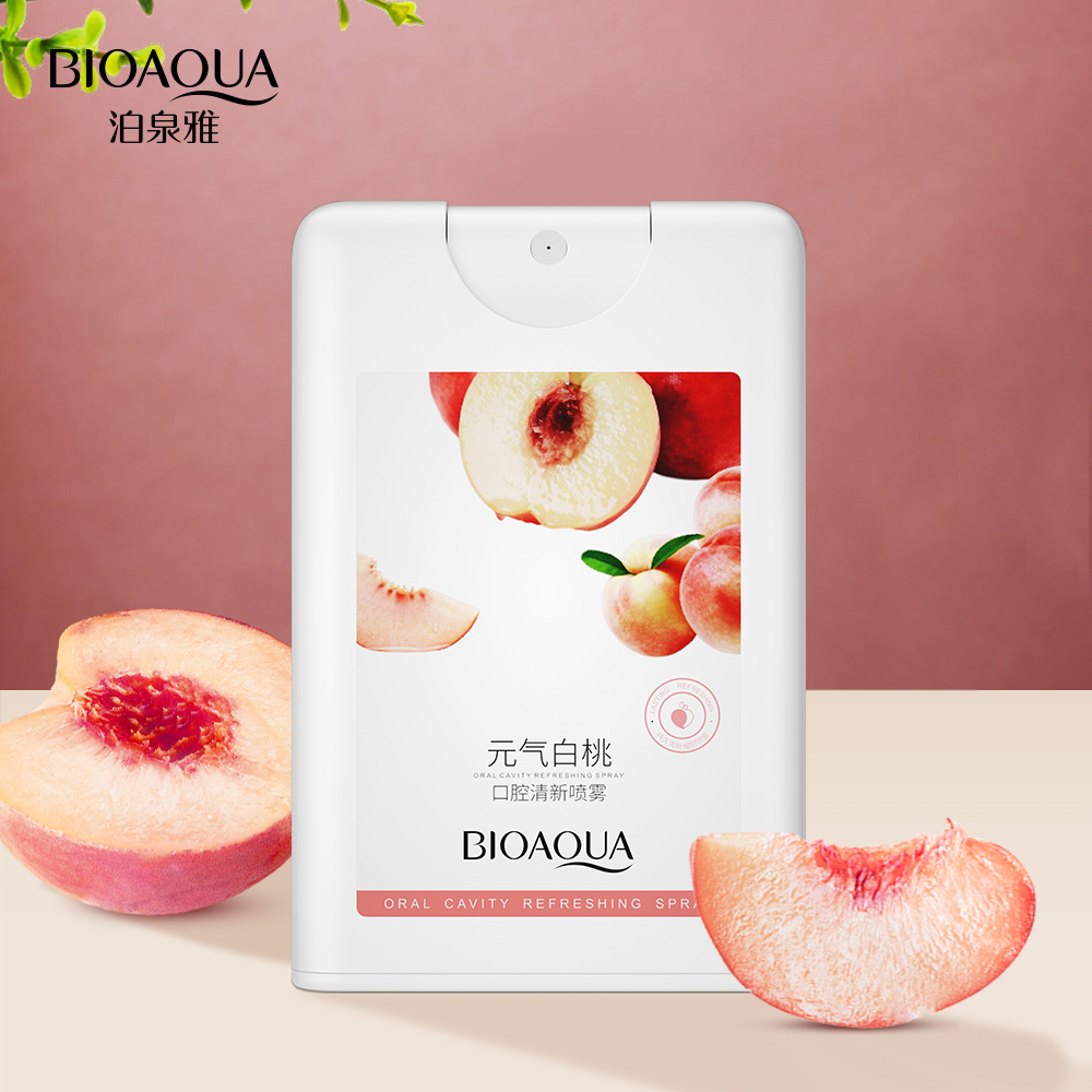 水蜜桃薄荷口气清新喷雾剂口腔清洁男女持久型便携去口臭异味神器