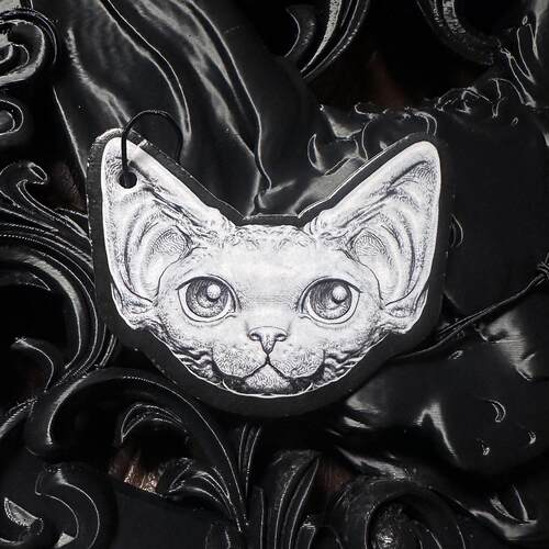 kozoo原创设计猫香四溢香薰挂片套装新品德文猫无毛英短缅因猫