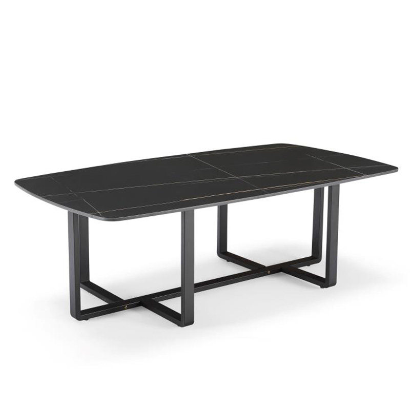 意式极简岩板茶几现代简约沙发边几长方形矮桌子北欧轻奢小圆桌子