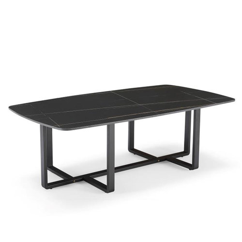 意式极简办公室岩板茶几