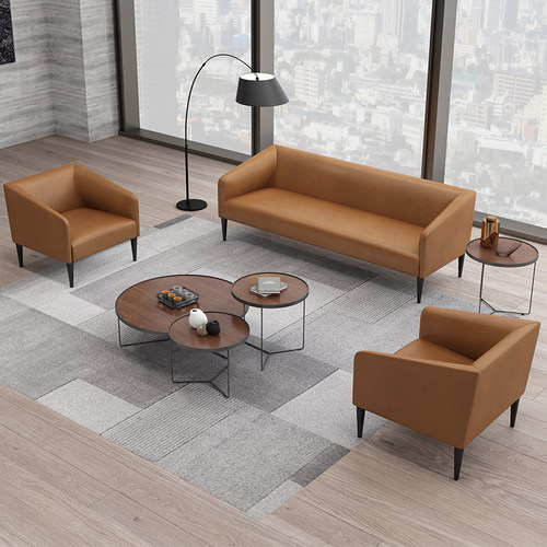 办公沙发海绵乳胶头层真皮