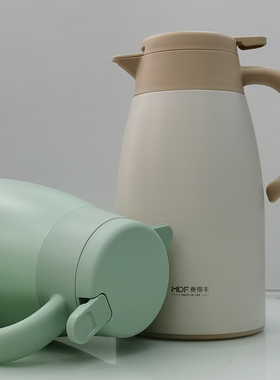 麦得丰304不锈钢真空保温壶咖啡壶大容量家用暖水壶热水瓶2000ml