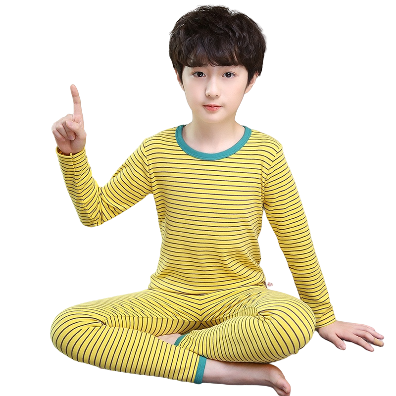 男童内衣套装秋冬季牛奶丝打底衫