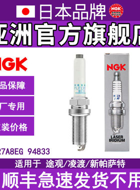 NGK双铂金火花塞PLFER7A8EG 94833适用途观新帕萨特柯迪亚克4支装