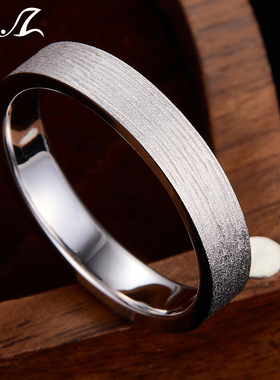 [新品 青梅竹马]925银树纹工艺戒指磨砂复古大气日常通勤款戒子男