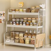 2026年新款 厨房调料品置物架调味料家用多功能灶台盐调味罐收纳层