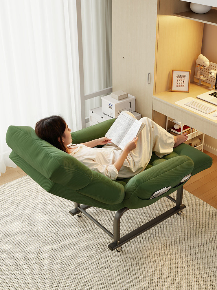 躺椅折叠午休坐躺睡三用电脑椅靠背宿舍椅子懒人可躺办公椅沙发椅