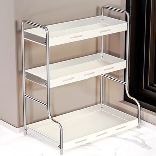 桌面多功能置物架家用不锈钢台面杯架厨房调料品筷子瓦罐收纳架子