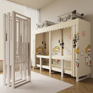 出租房用加粗全钢架结实耐用 免安装 简易布衣柜卧室家用新款 一体式