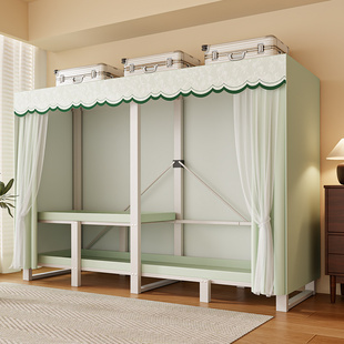 衣柜家用卧室挂长款 衣服收纳柜简易布艺衣柜出租房衣橱 大衣免安装