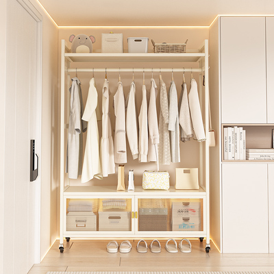 挂衣架可移动落地衣帽架女生卧室