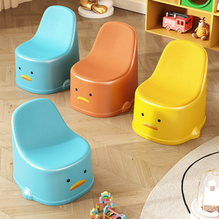 儿童靠背椅加厚小板凳宝宝餐椅小孩结实小凳子家用防滑塑料小椅子