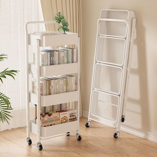 小推车零食置物架落地收纳架子