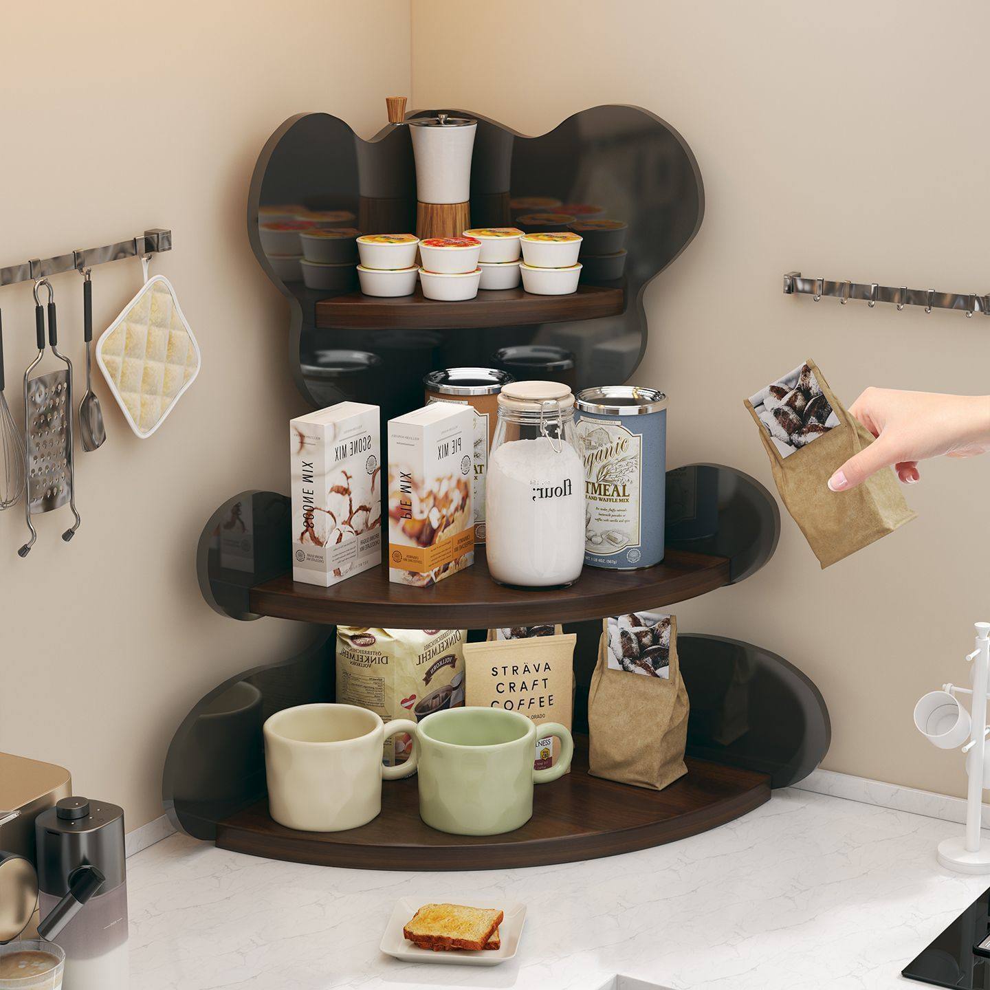 桌面置物架办公室简易转角书架子家用卧室学生书桌储物创意收纳架,收纳整理,整理架/置物架/收纳架,淘宝优惠券,粉丝福利购,淘宝优惠卷