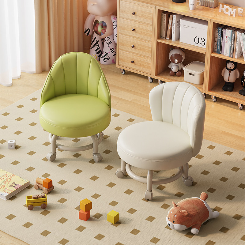 万向轮小凳子拆快递滑轮矮凳奶油风椅子家用小型擦地美缝理货圆凳,住宅家具,万向轮凳,淘宝优惠券,粉丝福利购,淘宝优惠卷