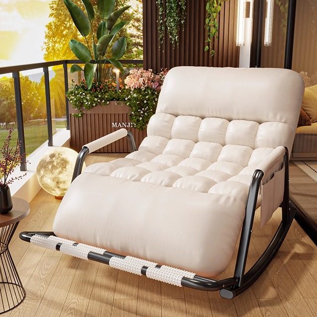 自带按摩脚踏双人加大摇椅