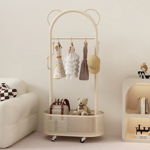 奶油风儿童衣架晚上放衣服神器