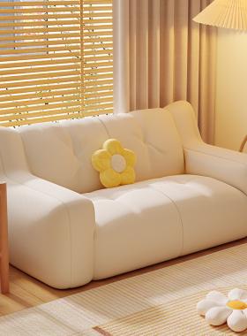 懒人沙发豆可躺可睡单双人沙发卧室小沙发出租房小户型休床笠