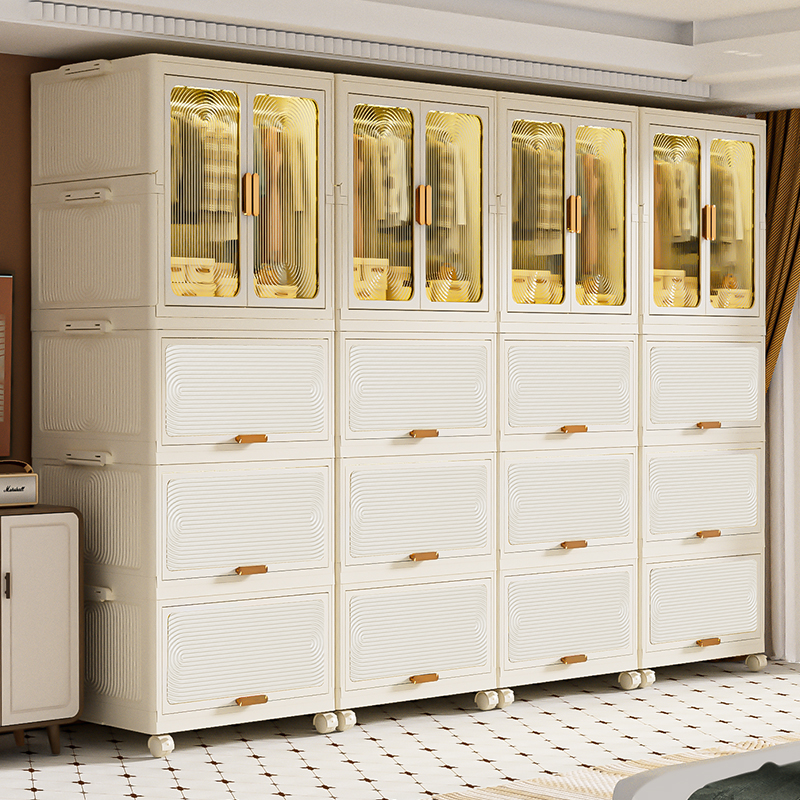 折叠免安装衣柜可移动儿童衣柜