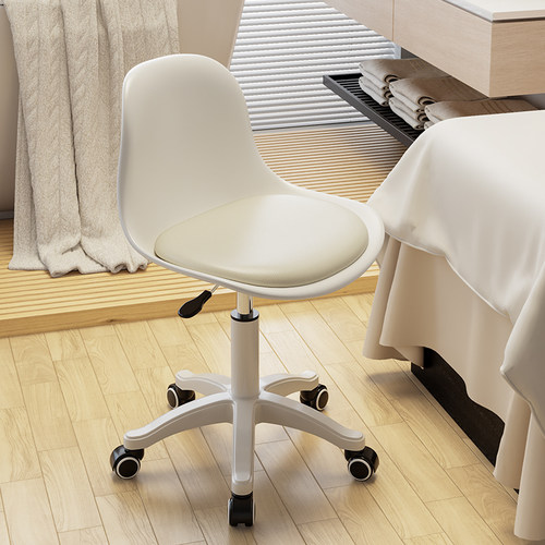 美容院专用美容凳子升降滑轮美发美甲师理髲店大工椅家用靠背椅子