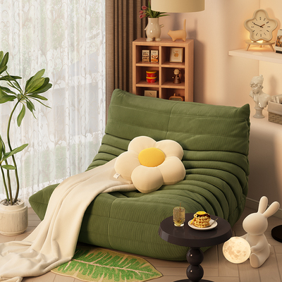 懒人沙发可躺可睡原版毛毛虫沙发椅秋冬卧室床边榻榻米单人小沙发