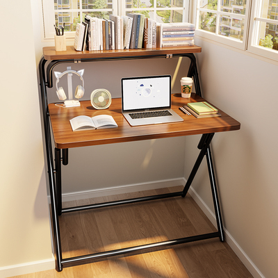 可折叠床边桌书架一体书桌