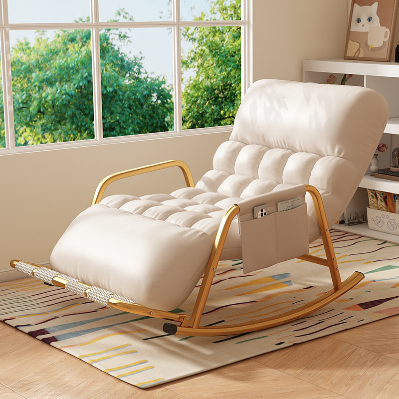 自带按摩脚踏双人加大摇椅