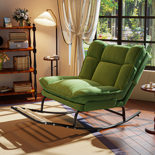 躺椅坐睡两用成人可睡觉午休椅家用阳台休闲摇摇椅懒人沙发单人椅