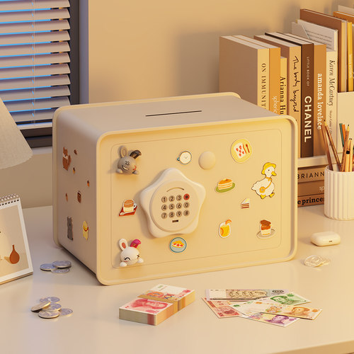 大容量可存100万金属密码存钱罐