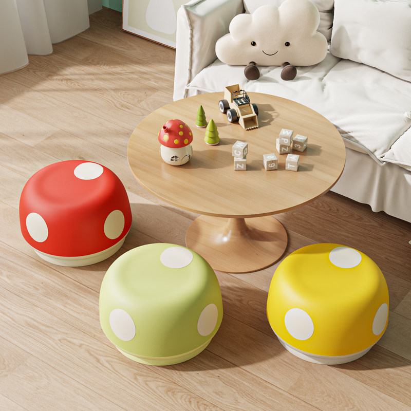 儿童小凳子家用矮凳客厅塑料小板凳进门换鞋防滑小圆凳加厚蘑菇凳,住宅家具,矮凳,淘宝优惠券,粉丝福利购,淘宝优惠卷