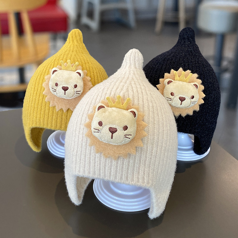 宝宝帽子秋冬可爱超萌毛线帽男童女童护耳保暖防风婴儿套头针织帽,童装/婴儿装/亲子装,帽子,淘宝优惠券,粉丝福利购,淘宝优惠卷