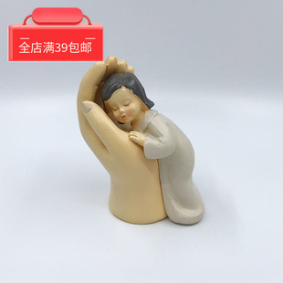 儿童家庭心理沙盘游戏沙具玩具认知模型上帝之手掌心爱护小孩天使