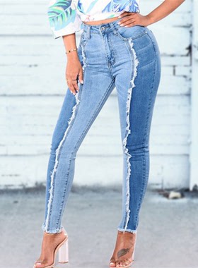 2018女时尚牛仔裤褲джинсы женск women jeans