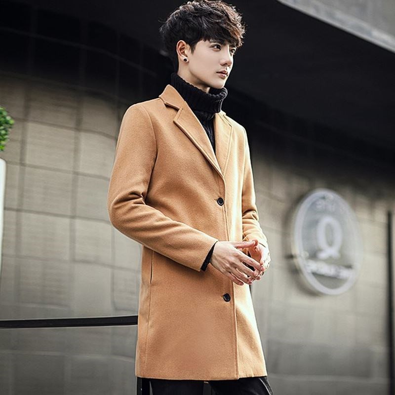 Wool Men s thicker Jackets Mens Coat Winter Overcoat OTO1