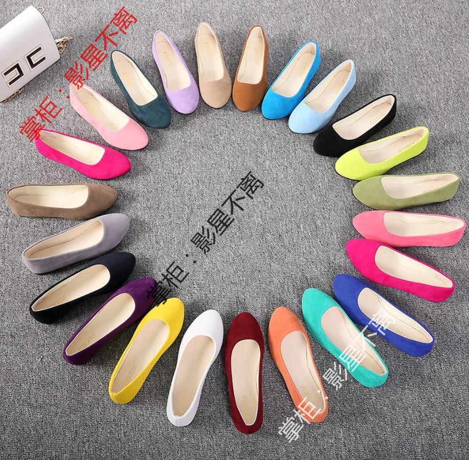 ladies summer flat shoes women 2015 flats 女鞋 туфли 41 女鞋 浅口单鞋 原图主图