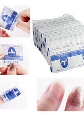 50Pcs Nail Polish Remover Acetone Foil Wrap UV Gel Soak Off