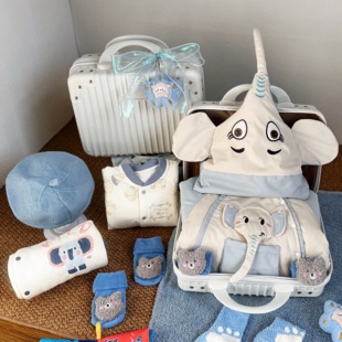 新生婴儿礼盒宝宝出生见面礼满月百天周岁衣服礼盒套装送礼高档冬