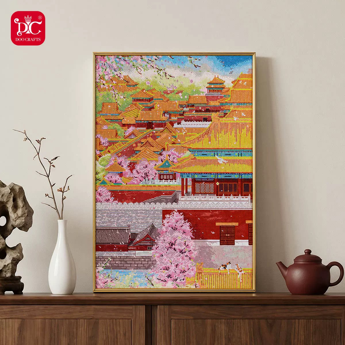 蒂彩DC夜光方钻钻石画满钻客厅图片