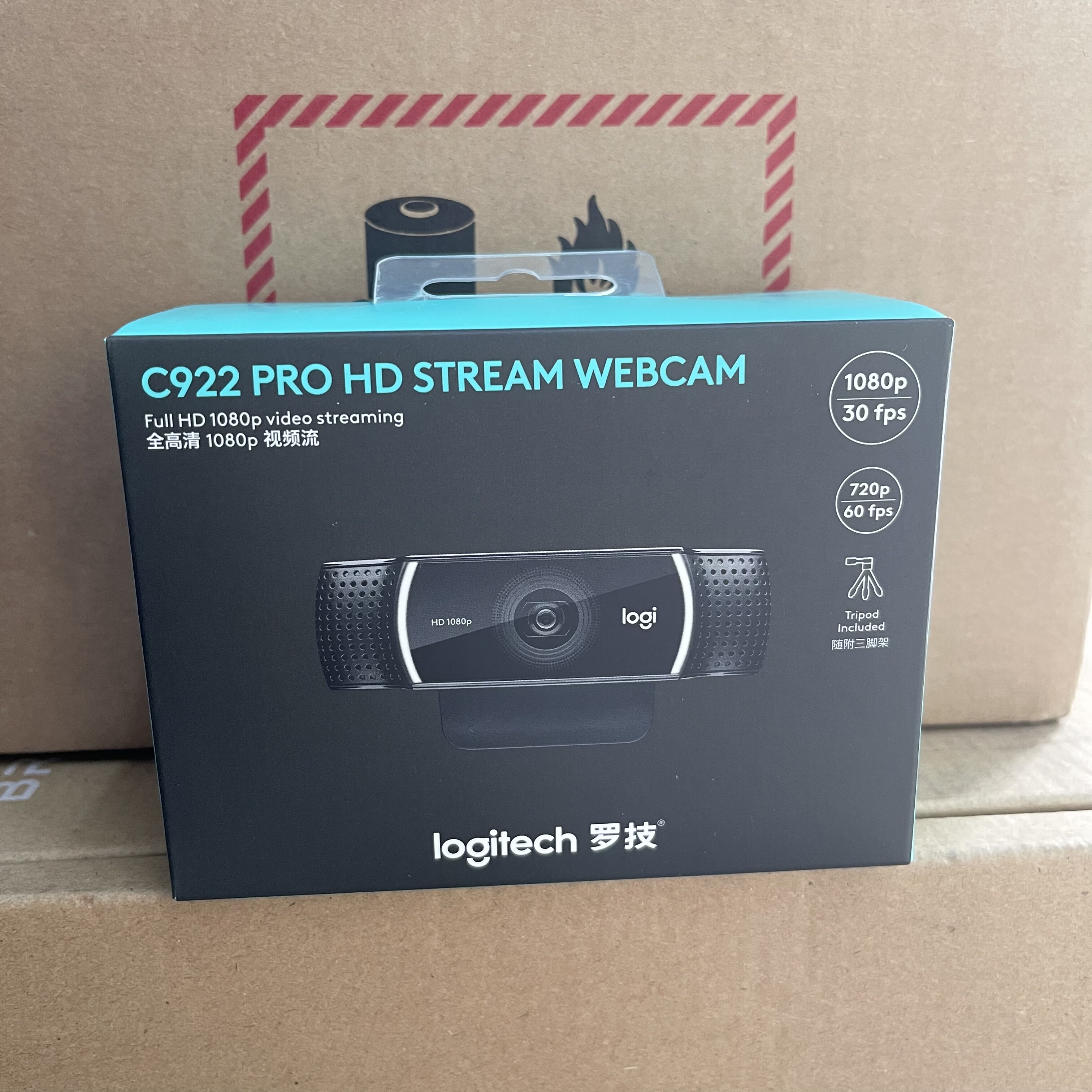 罗技C922摄像头高清网络