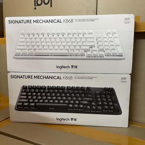 国行正品罗技K868三模客制化机械键盘 灵砚系列无线蓝牙