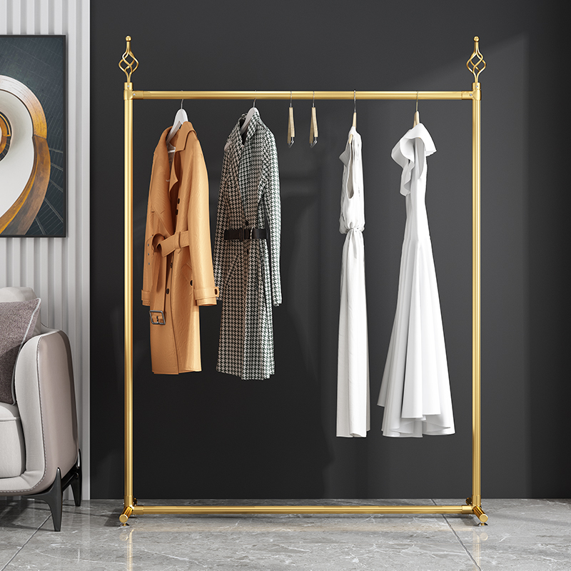 铝合金晾衣架衣帽架金色玫瑰金