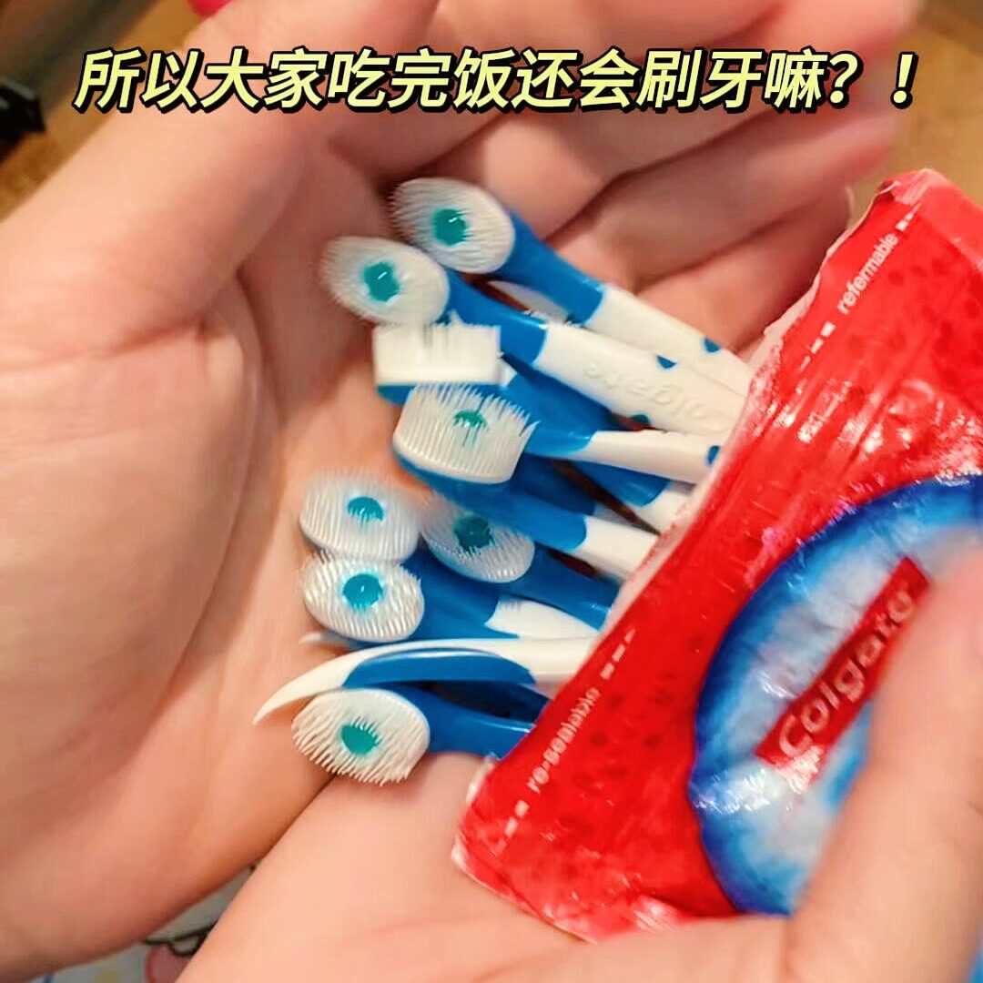 可携式爆珠小牙刷精致女生外出清洁补妆道具打工人创意出差bi备神