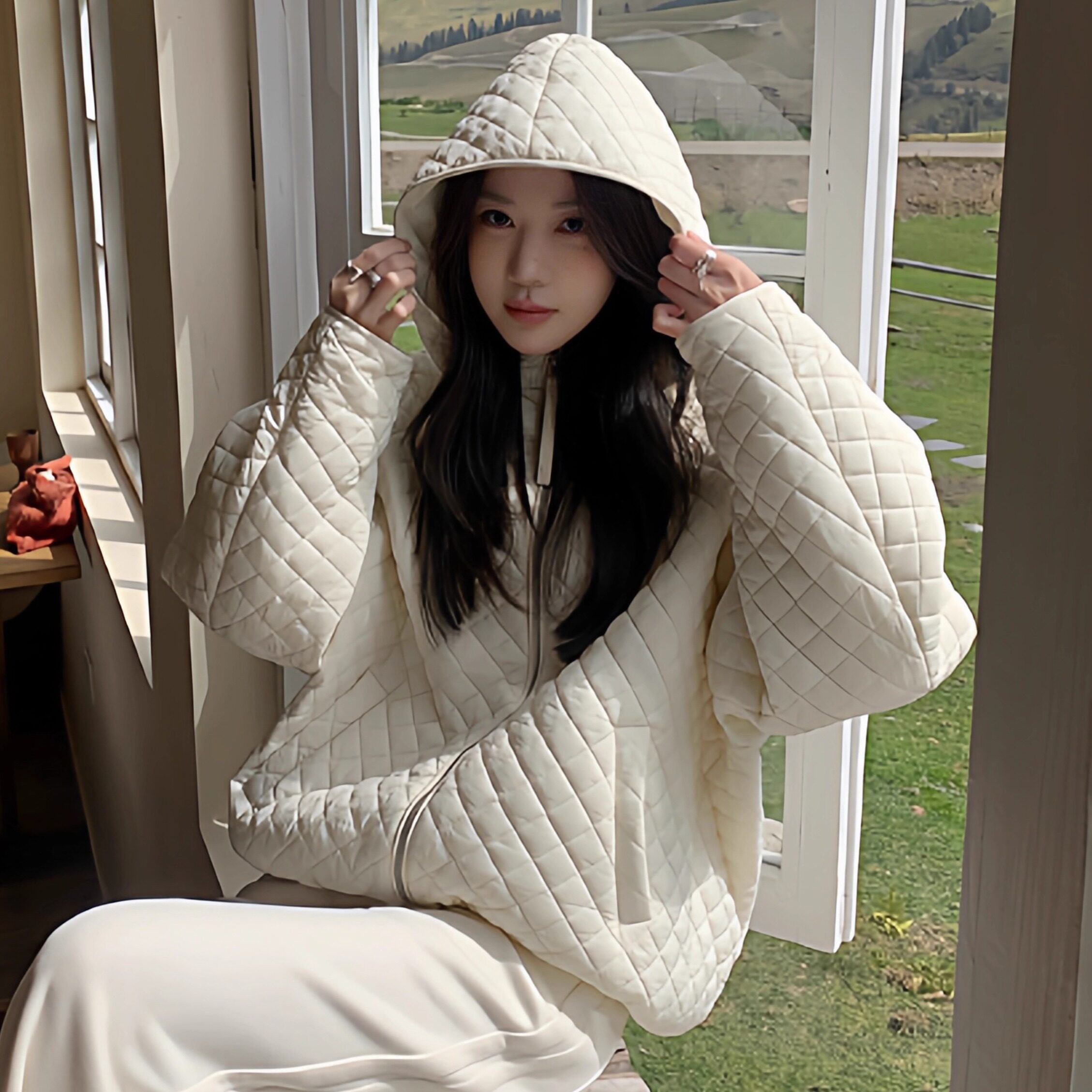 反季清仓张贝贝同款新国标90白羽绒服