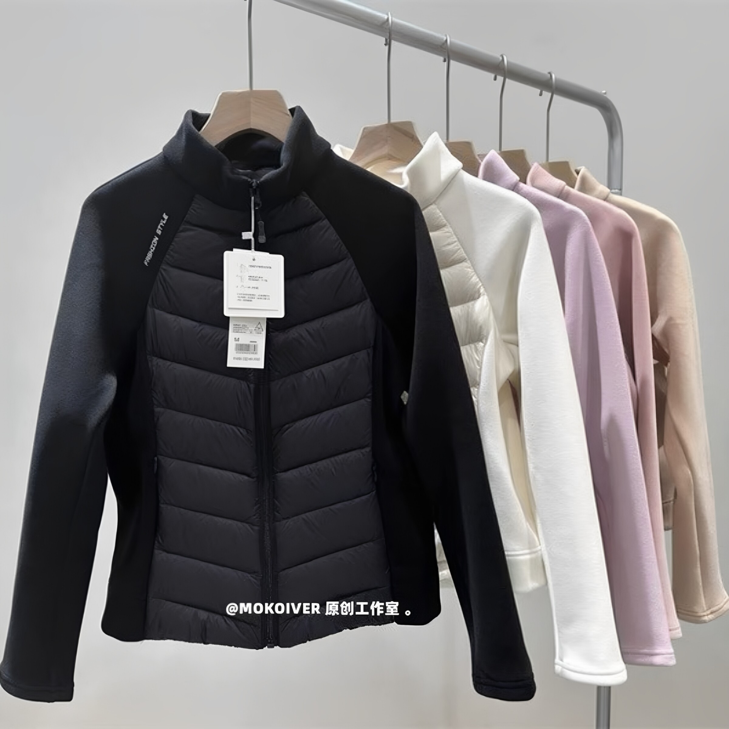反季清仓lulu同款2025秋户外轻薄羽绒服内胆修身运动小蛮腰瑜伽服图片